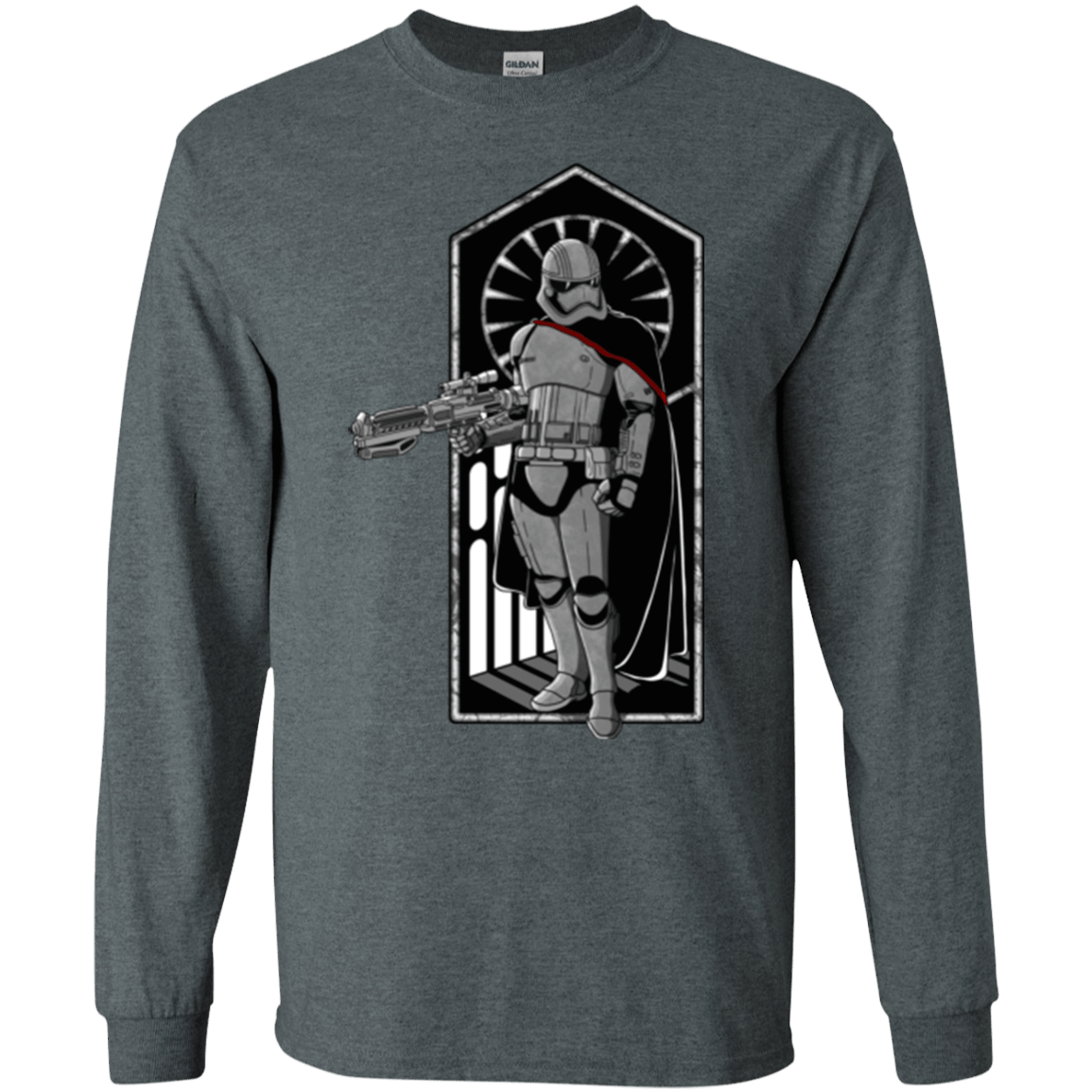 T-Shirts Dark Heather / S Captain Men's Long Sleeve T-Shirt