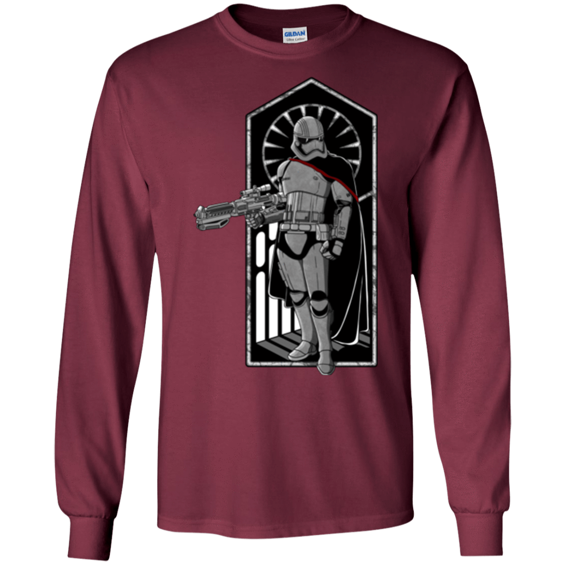 T-Shirts Maroon / S Captain Men's Long Sleeve T-Shirt