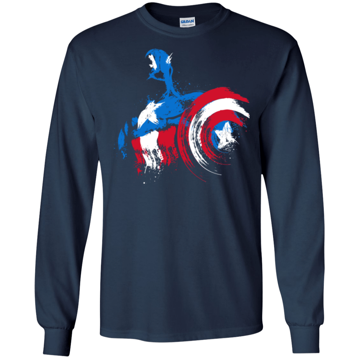 T-Shirts Navy / S Captain Men's Long Sleeve T-Shirt