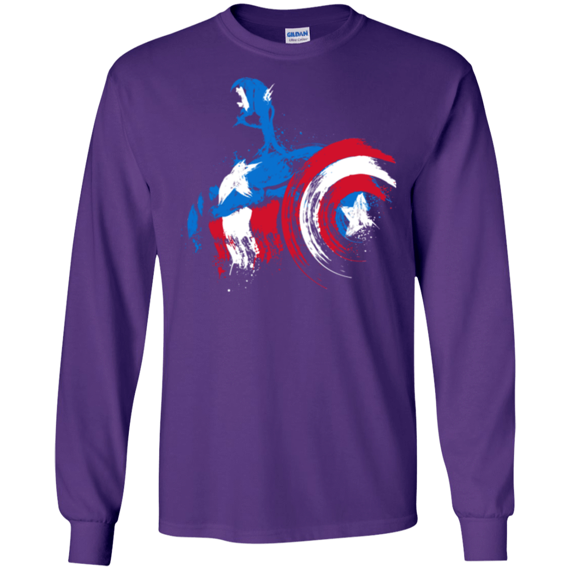T-Shirts Purple / S Captain Men's Long Sleeve T-Shirt