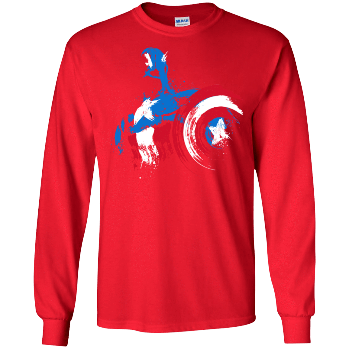 T-Shirts Red / S Captain Men's Long Sleeve T-Shirt