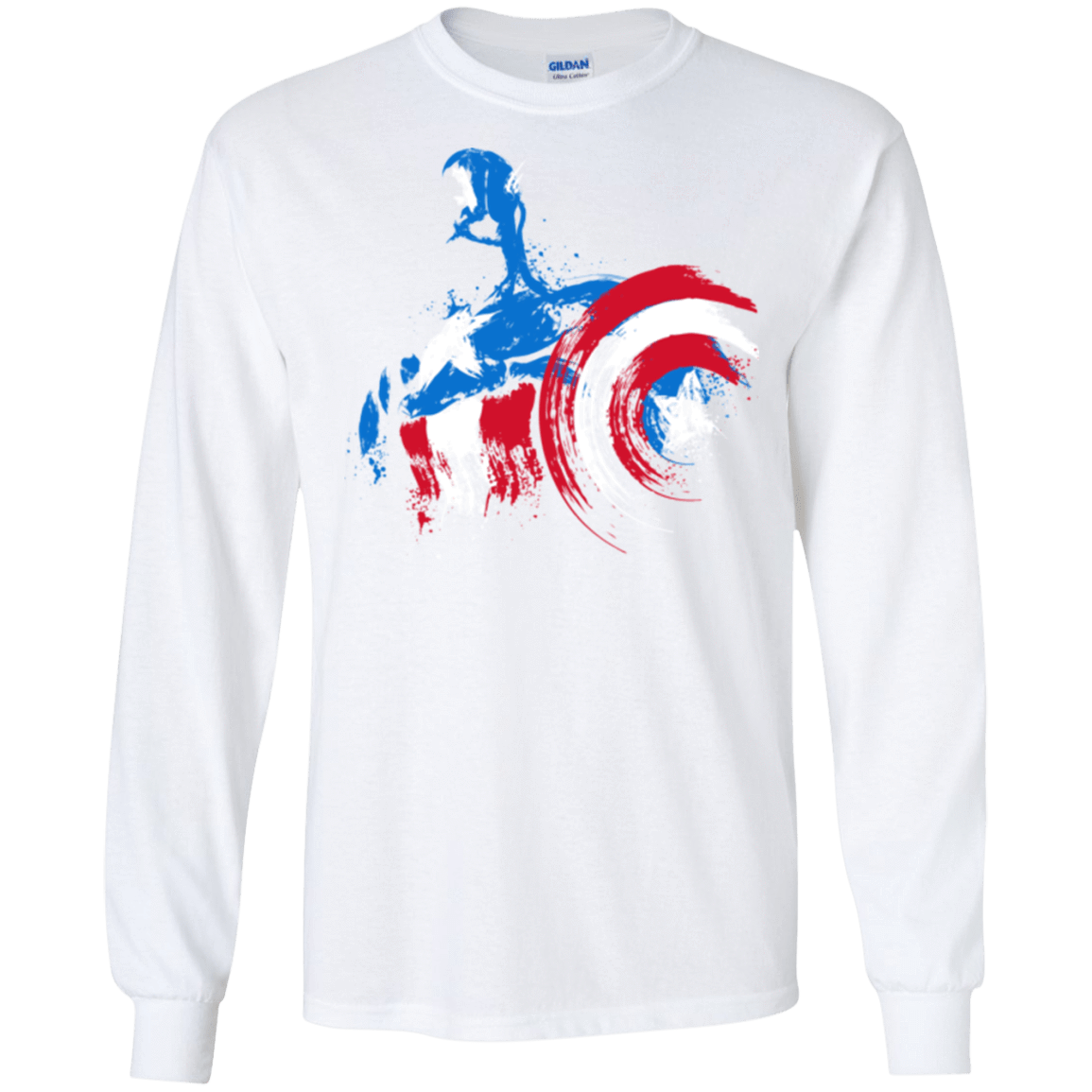 T-Shirts White / S Captain Men's Long Sleeve T-Shirt