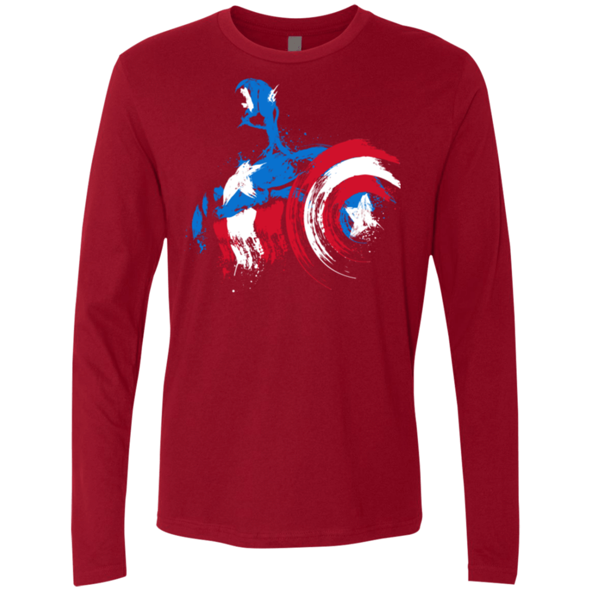 T-Shirts Cardinal / S Captain Men's Premium Long Sleeve
