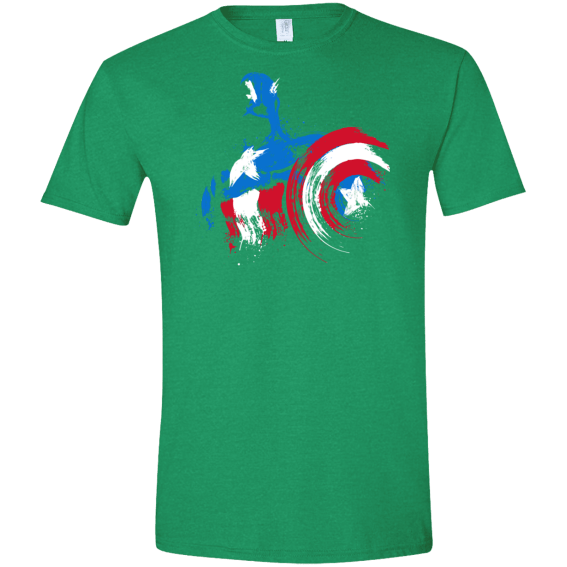 T-Shirts Heather Irish Green / S Captain Men's Semi-Fitted Softstyle