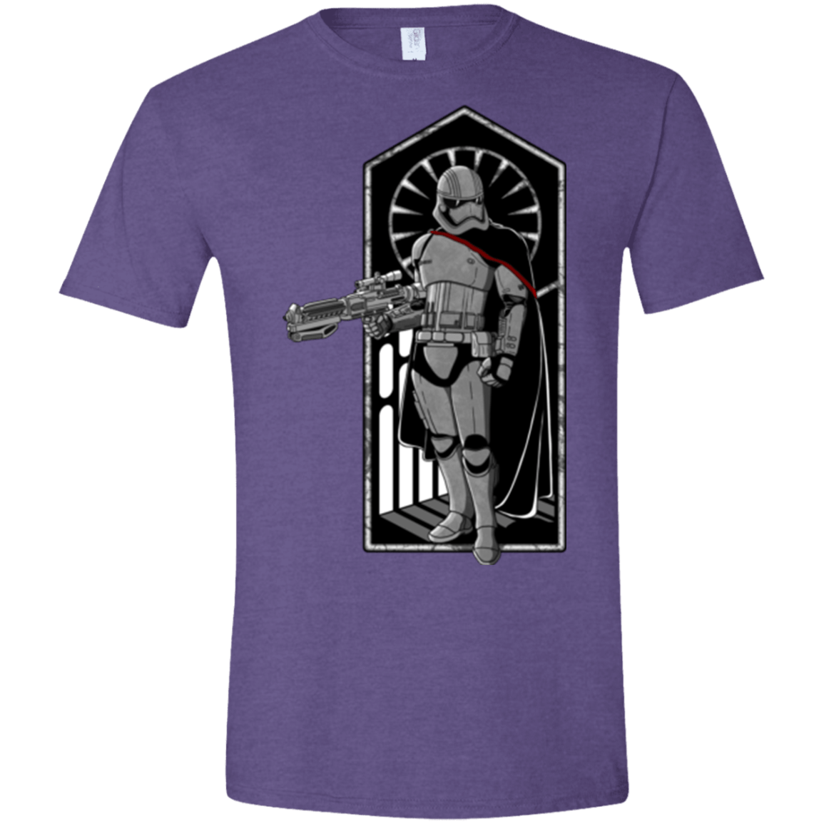 T-Shirts Heather Purple / S Captain Men's Semi-Fitted Softstyle