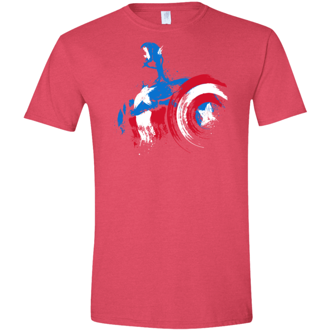 T-Shirts Heather Red / S Captain Men's Semi-Fitted Softstyle