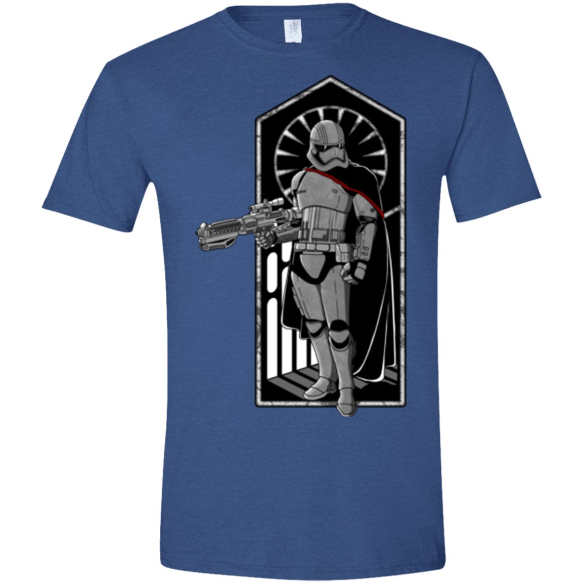 T-Shirts Heather Royal / X-Small Captain Men's Semi-Fitted Softstyle