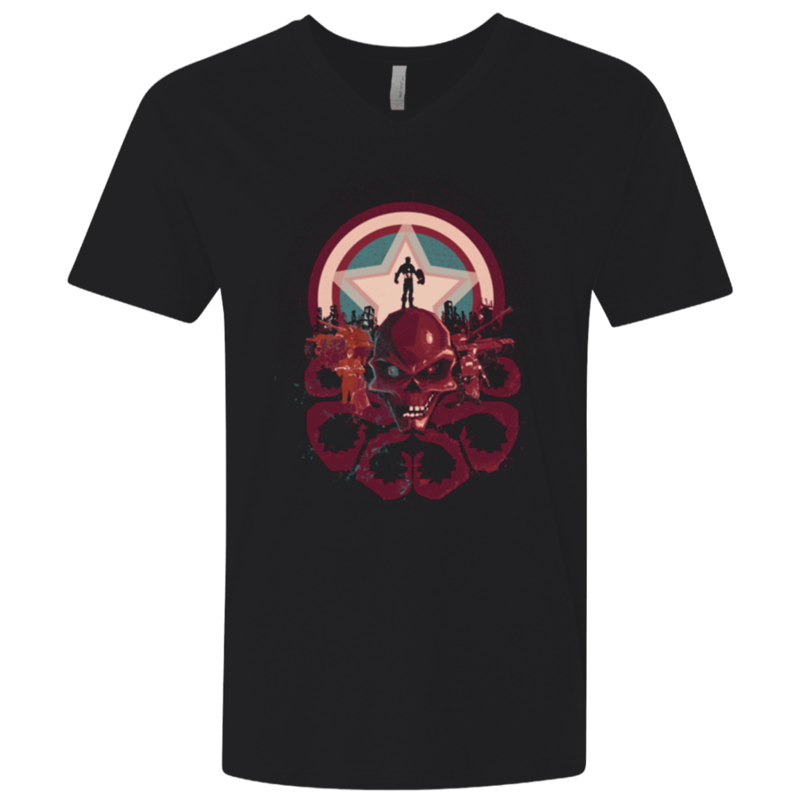 T-Shirts Black / X-Small Captain Nightmare Men's Premium V-Neck