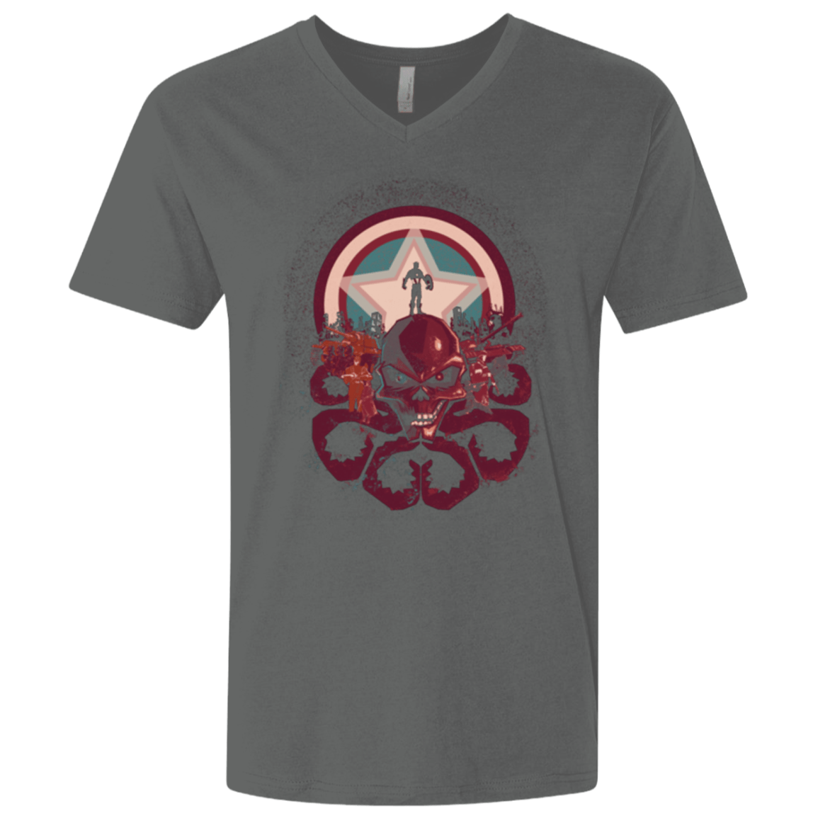 T-Shirts Heavy Metal / X-Small Captain Nightmare Men's Premium V-Neck