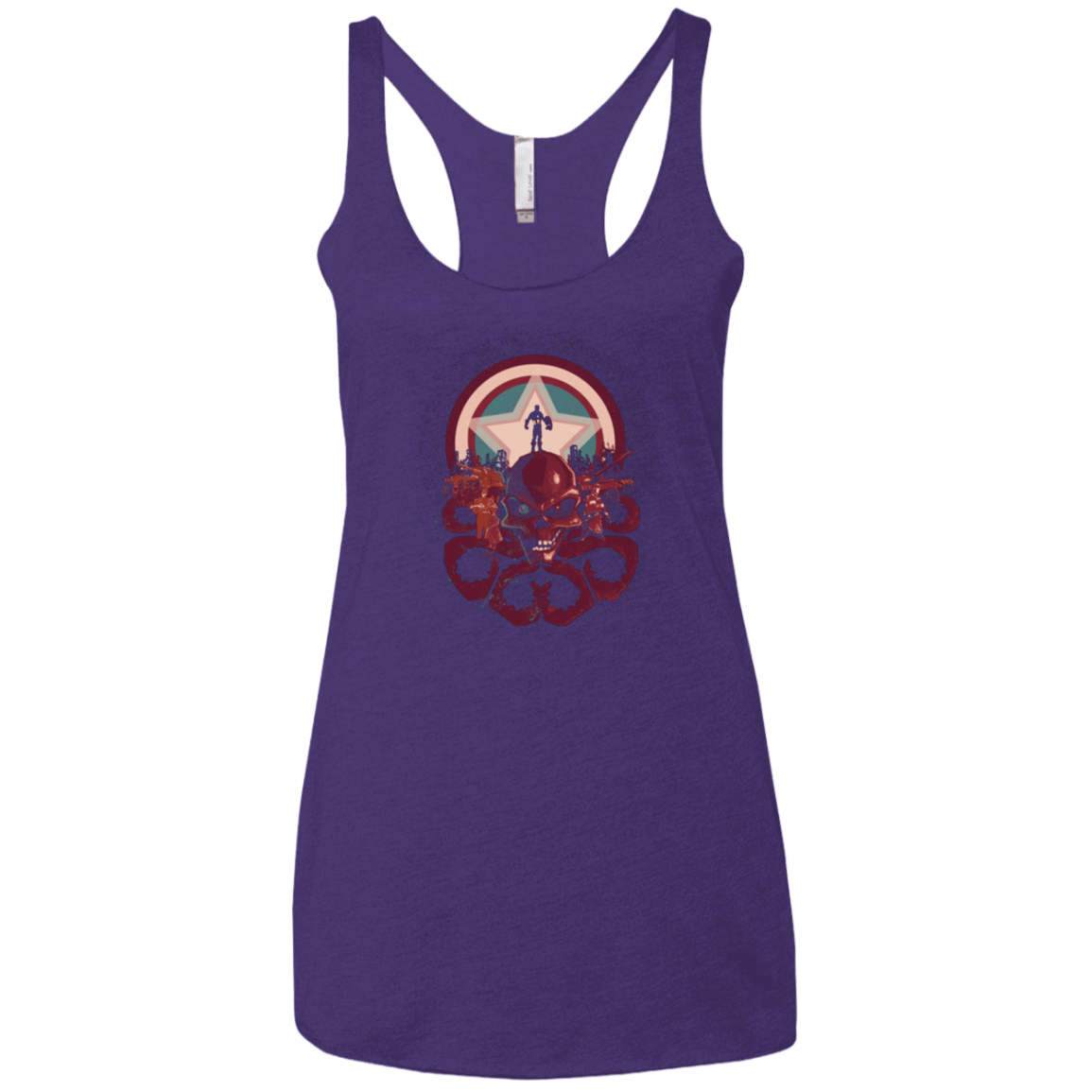 T-Shirts Purple / X-Small Captain Nightmare Women's Triblend Racerback Tank