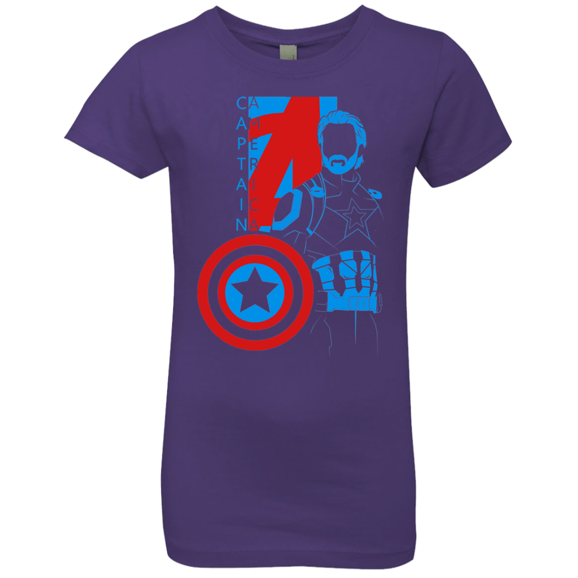 T-Shirts Purple Rush / YXS Captain Profile Girls Premium T-Shirt