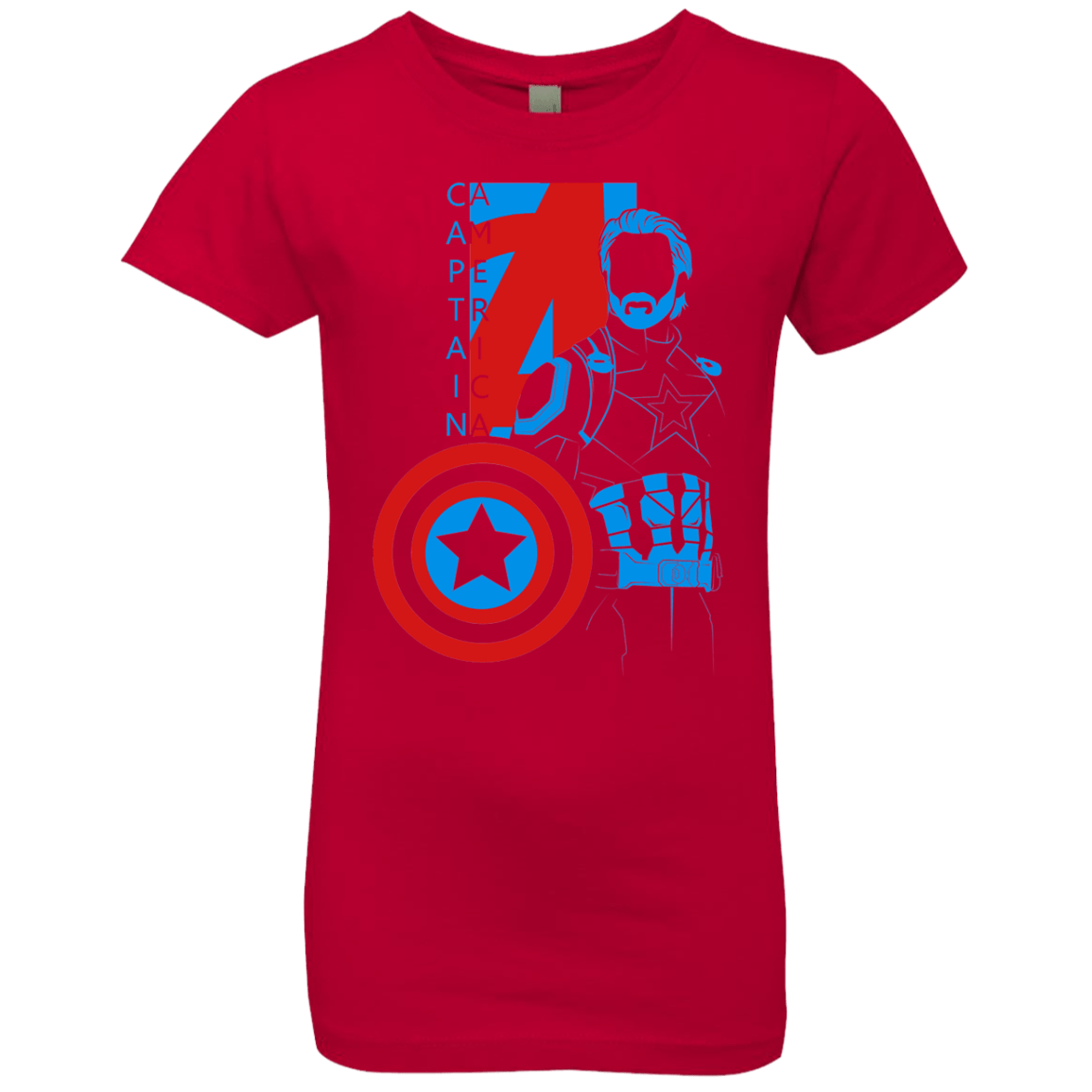 T-Shirts Red / YXS Captain Profile Girls Premium T-Shirt