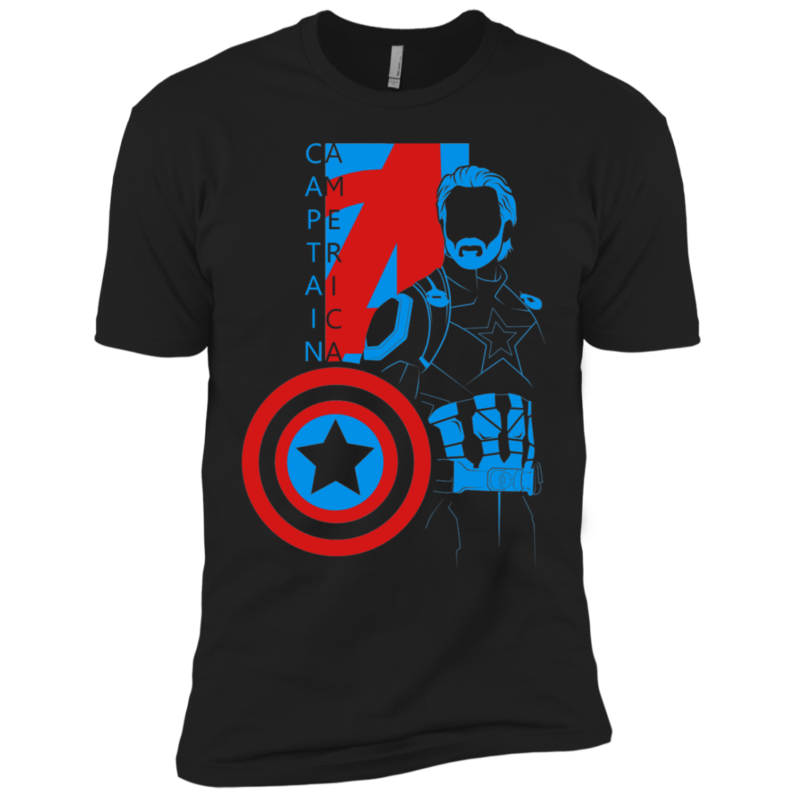 T-Shirts Black / X-Small Captain Profile Men's Premium T-Shirt