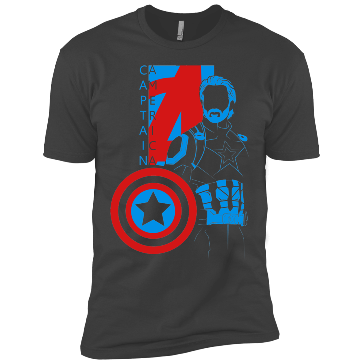 T-Shirts Heavy Metal / X-Small Captain Profile Men's Premium T-Shirt