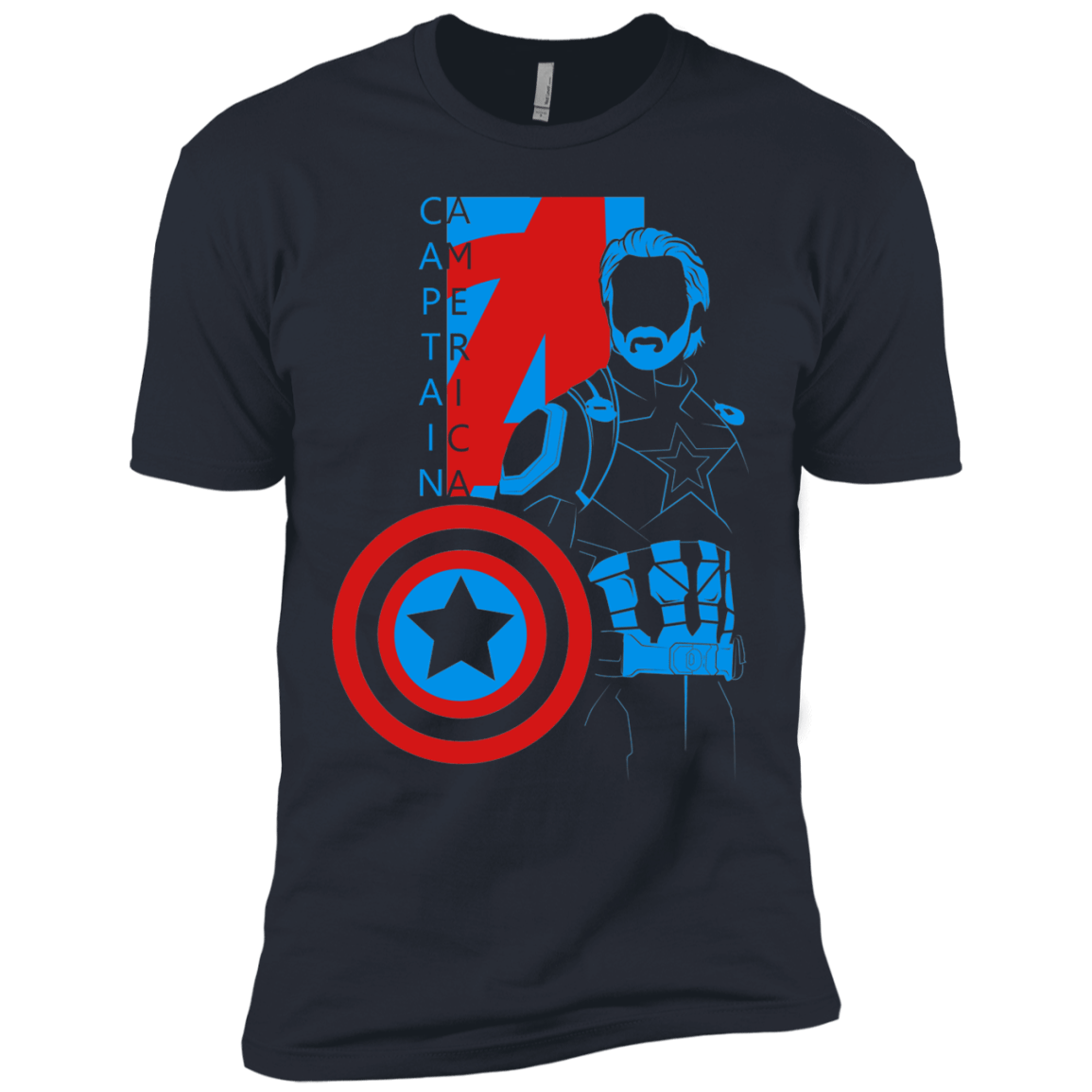 T-Shirts Indigo / X-Small Captain Profile Men's Premium T-Shirt