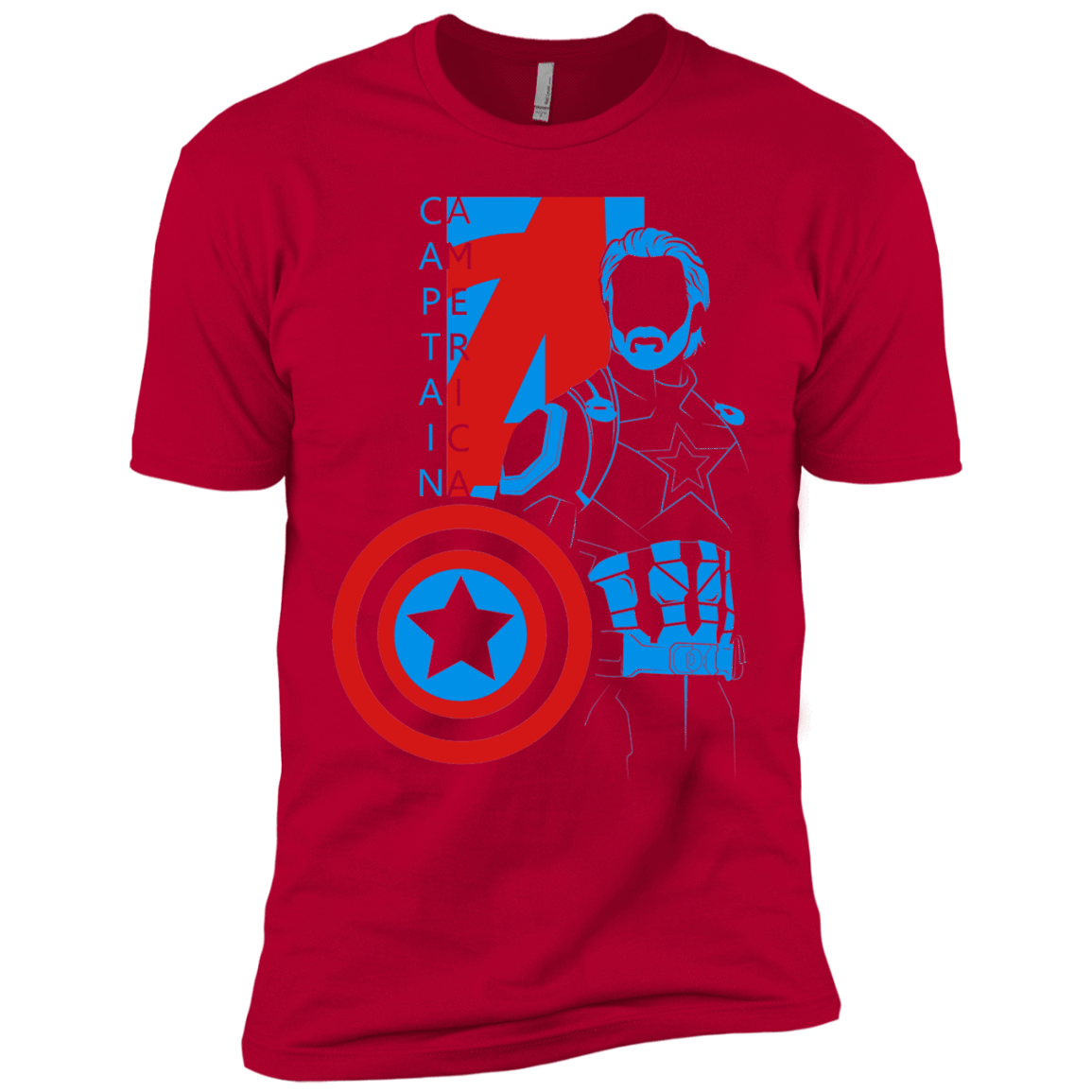 T-Shirts Red / X-Small Captain Profile Men's Premium T-Shirt