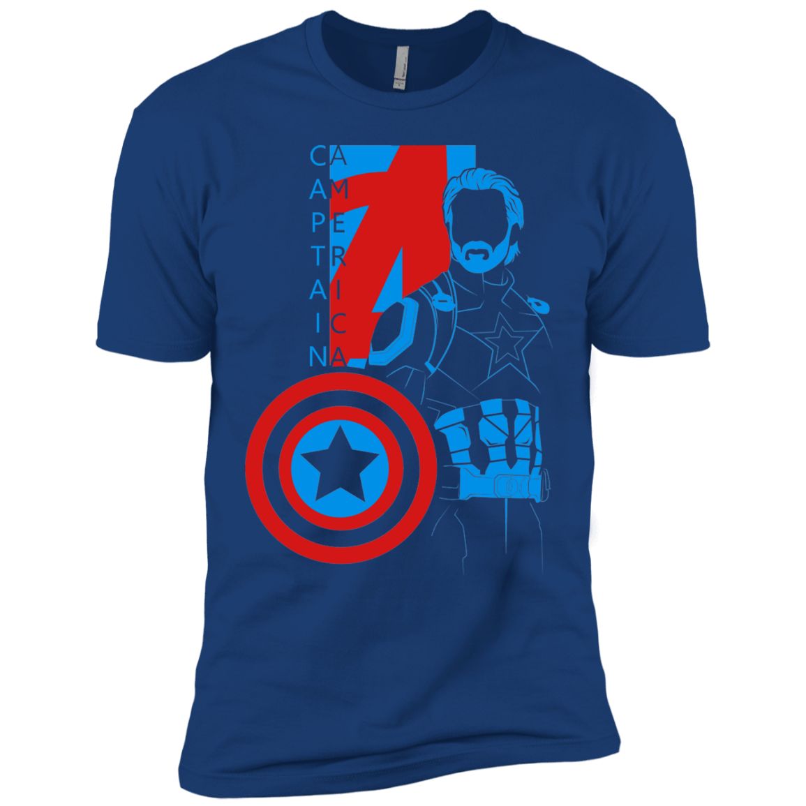 T-Shirts Royal / X-Small Captain Profile Men's Premium T-Shirt