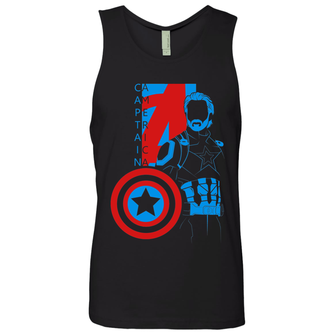 T-Shirts Black / S Captain Profile Men's Premium Tank Top