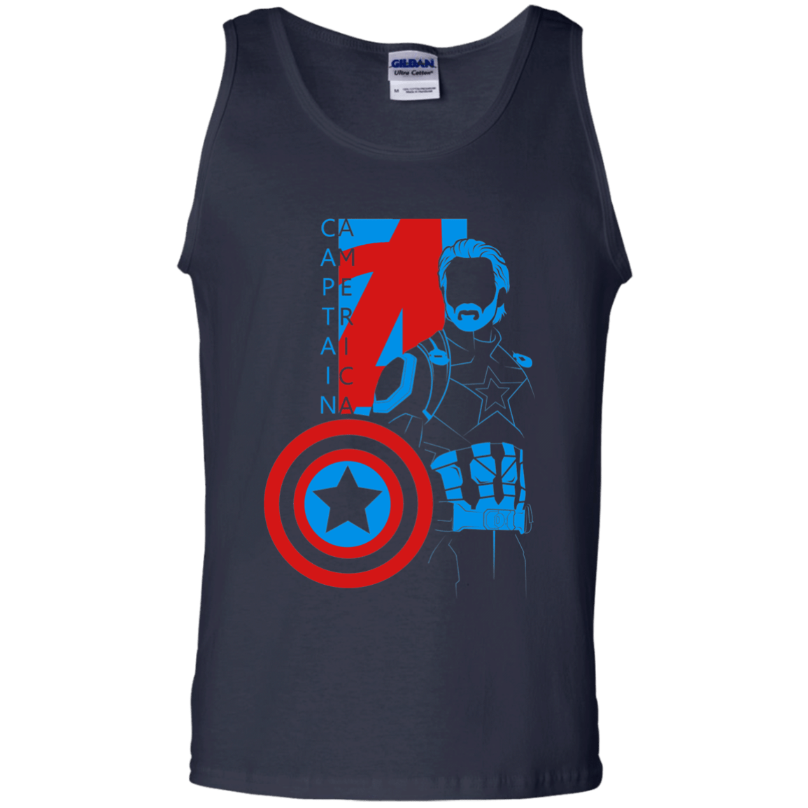 T-Shirts Navy / S Captain Profile Men's Tank Top