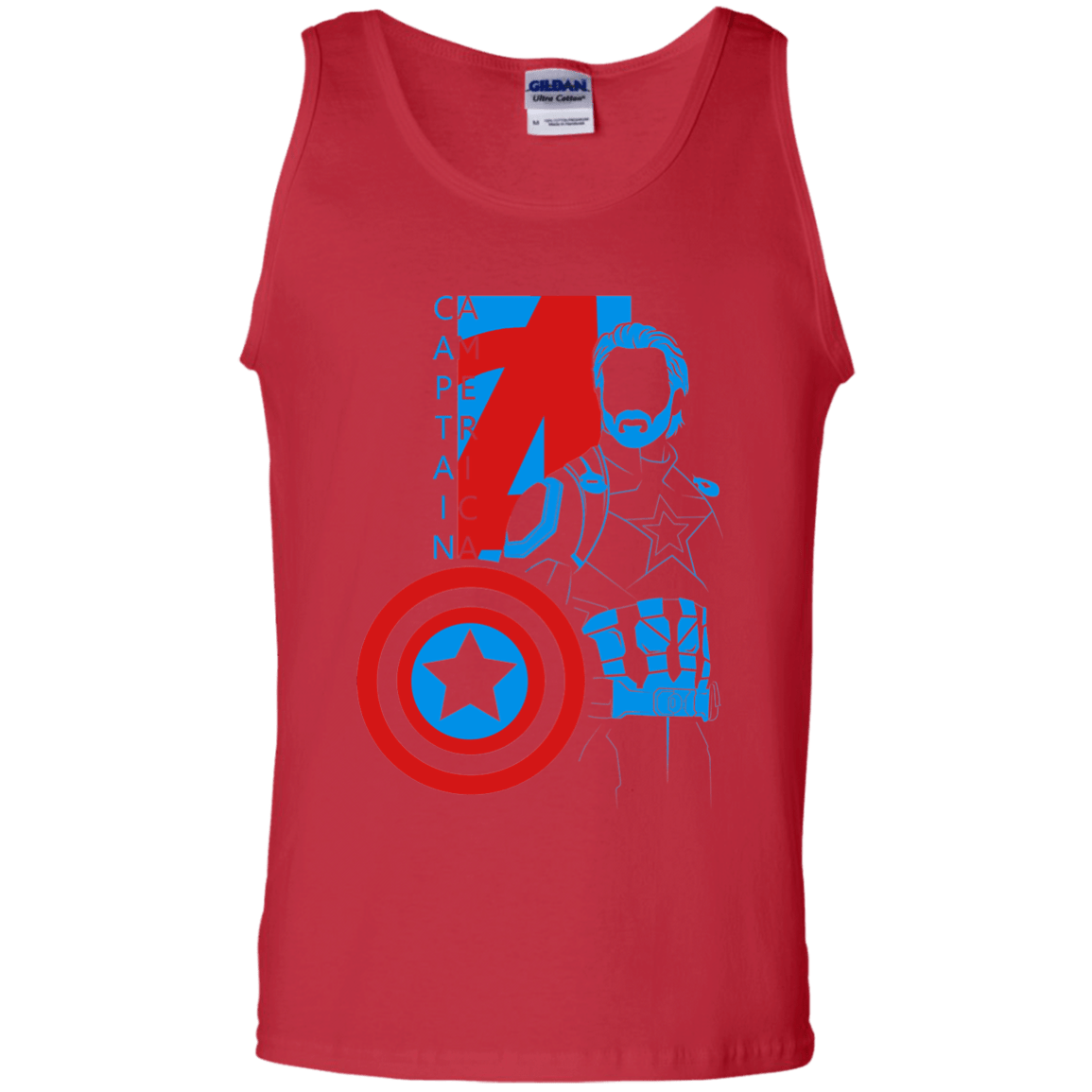 T-Shirts Red / S Captain Profile Men's Tank Top