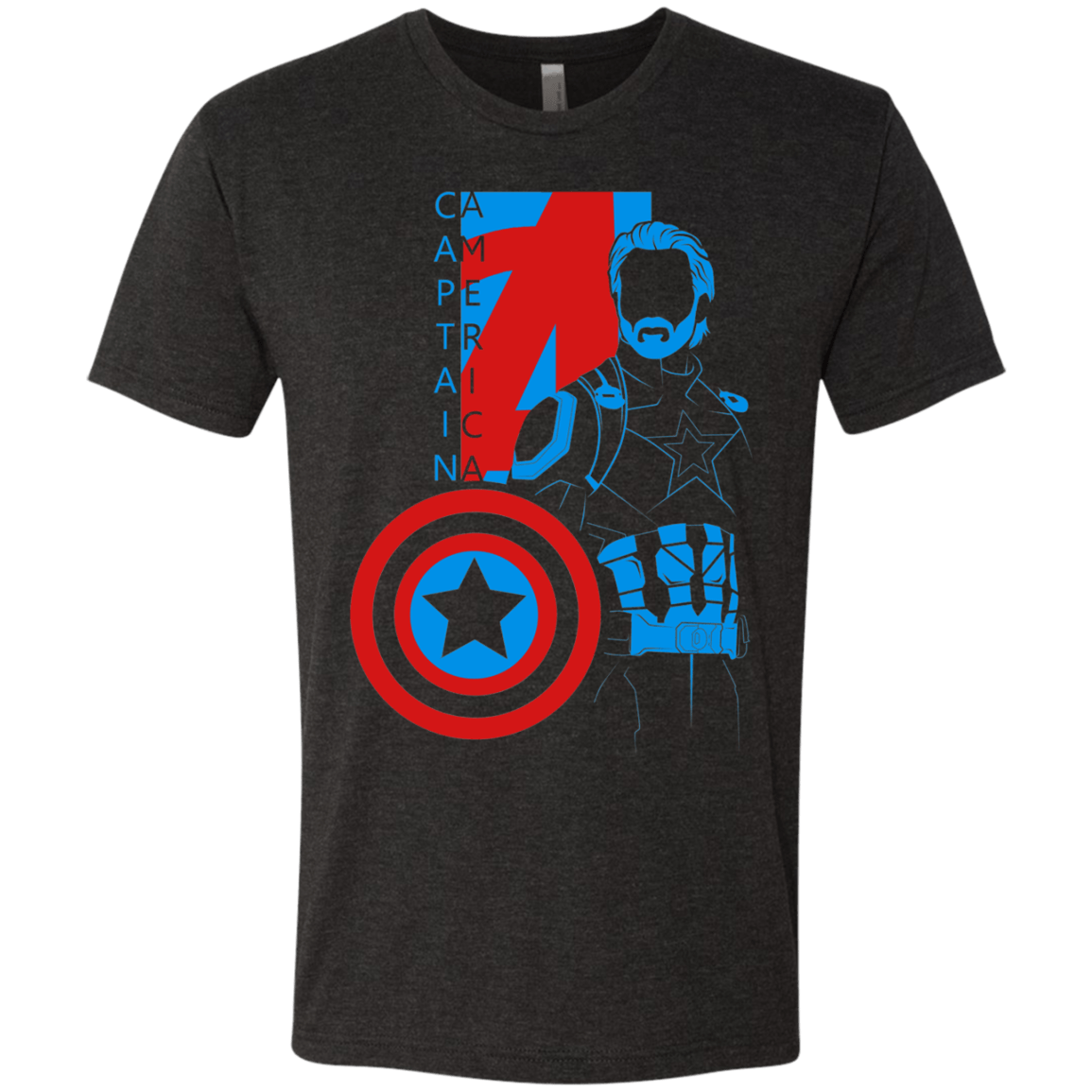 T-Shirts Vintage Black / S Captain Profile Men's Triblend T-Shirt