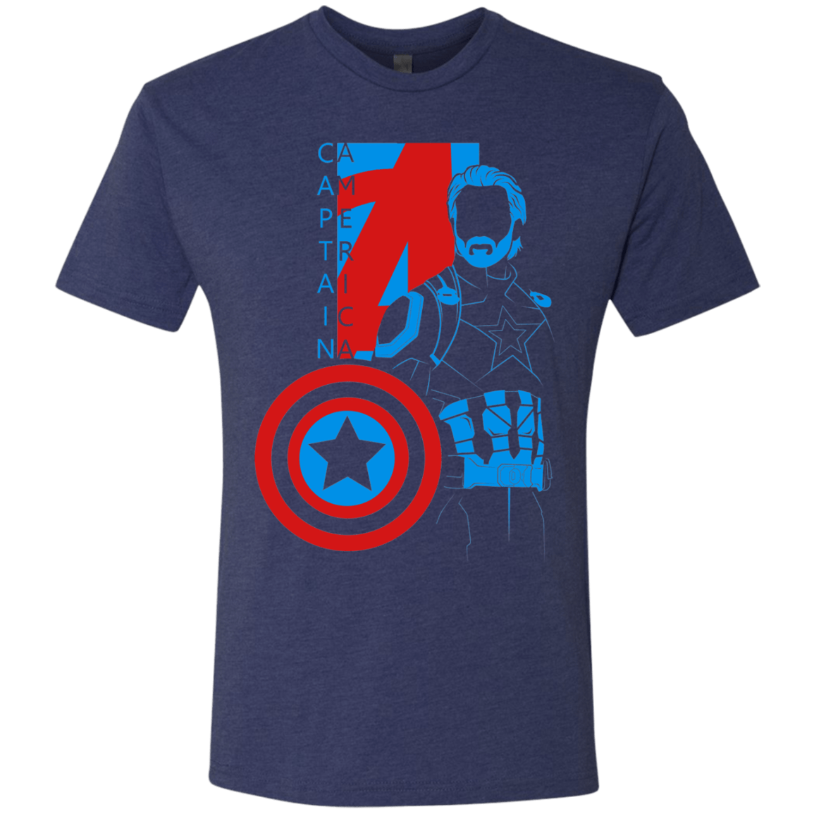 T-Shirts Vintage Navy / S Captain Profile Men's Triblend T-Shirt