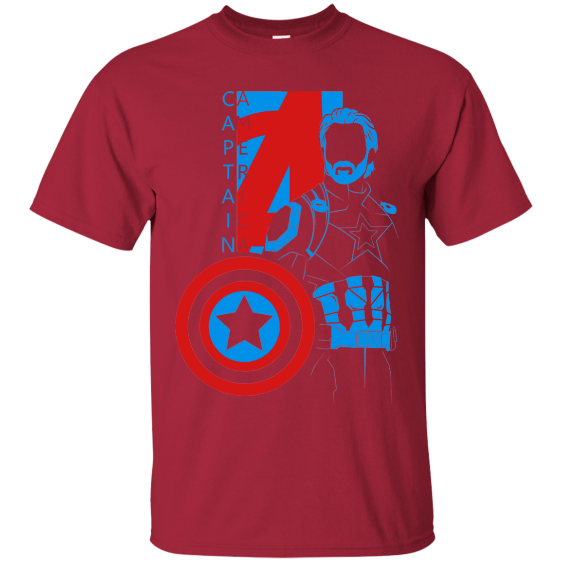 T-Shirts Cardinal / S Captain Profile T-Shirt