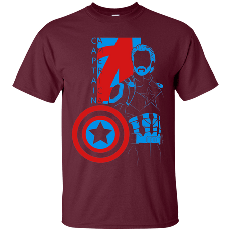 T-Shirts Maroon / S Captain Profile T-Shirt