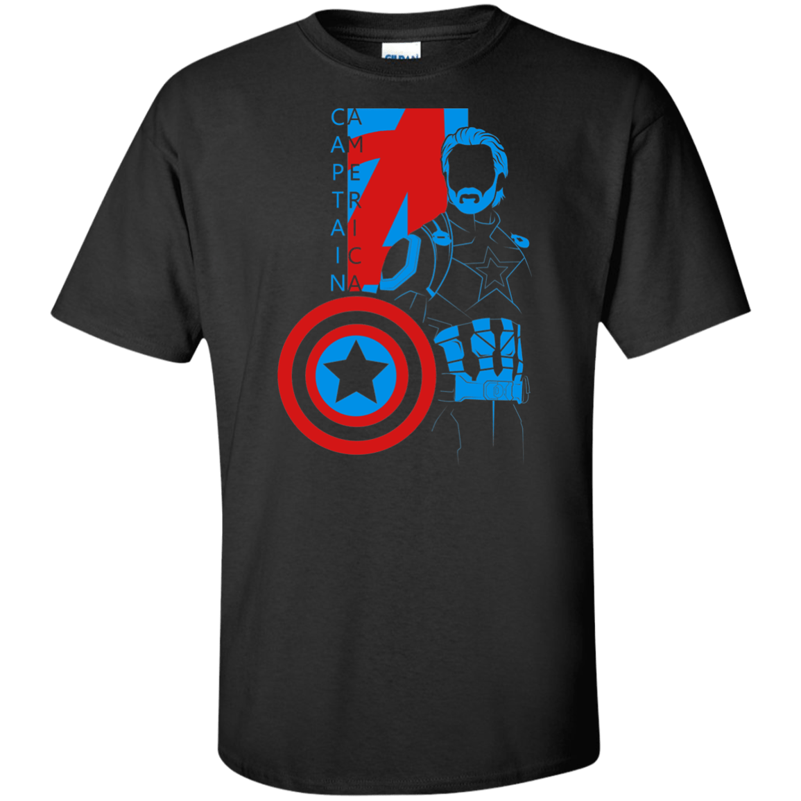 T-Shirts Black / XLT Captain Profile Tall T-Shirt