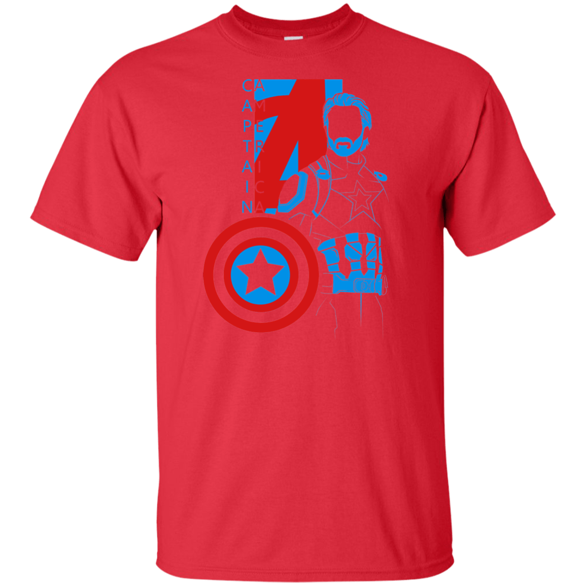 T-Shirts Red / XLT Captain Profile Tall T-Shirt