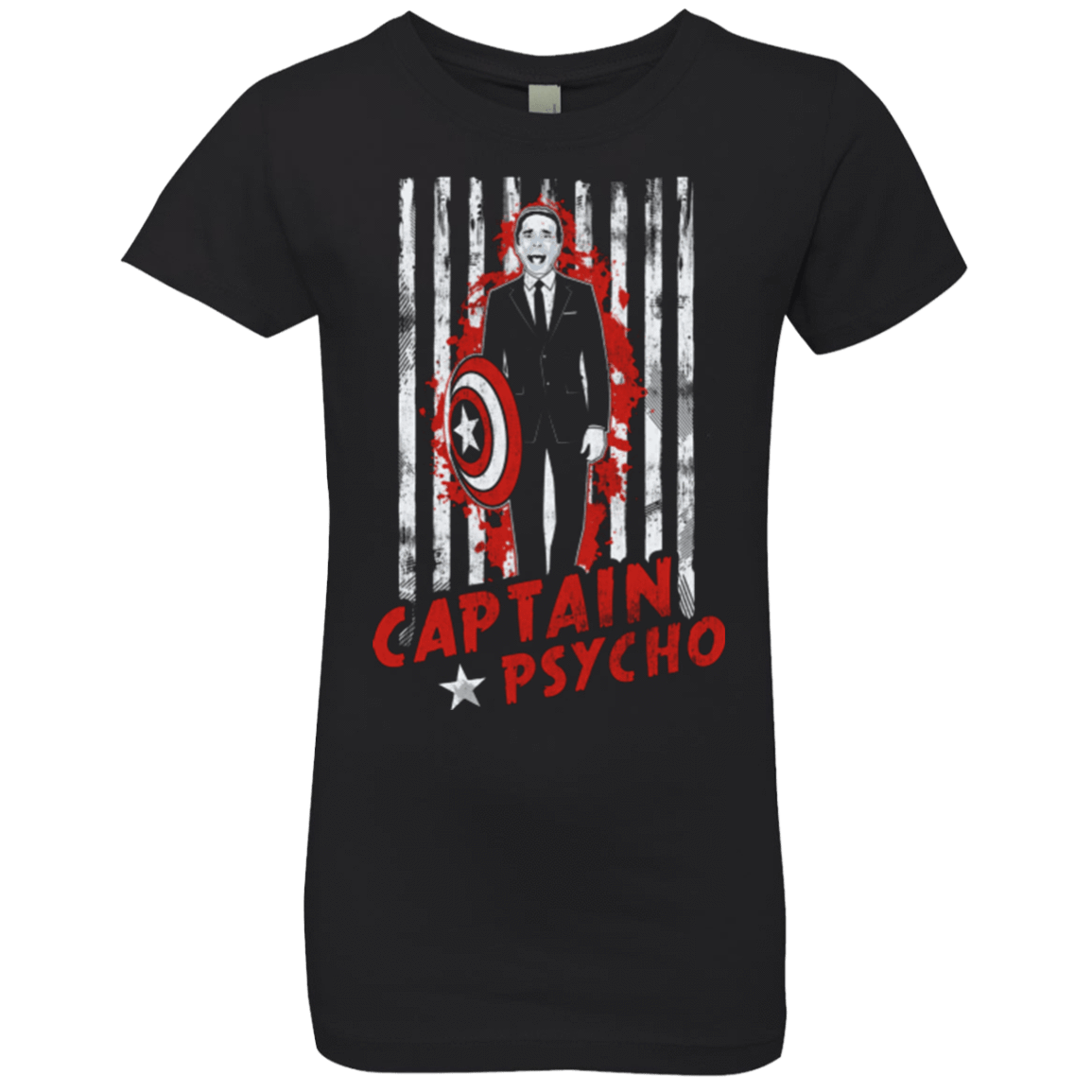 T-Shirts Black / YXS Captain Psycho Girls Premium T-Shirt