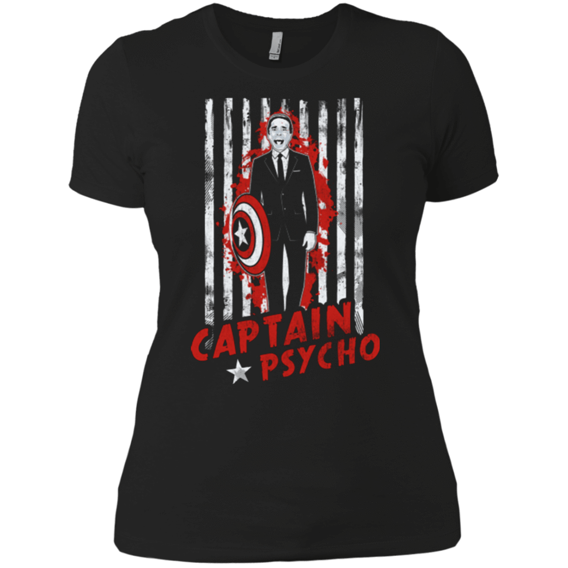 T-Shirts Black / X-Small Captain Psycho Women's Premium T-Shirt