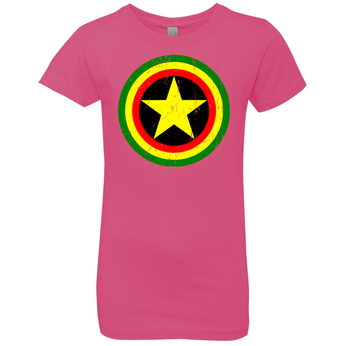 T-Shirts Hot Pink / YXS Captain Rasta Girls Premium T-Shirt
