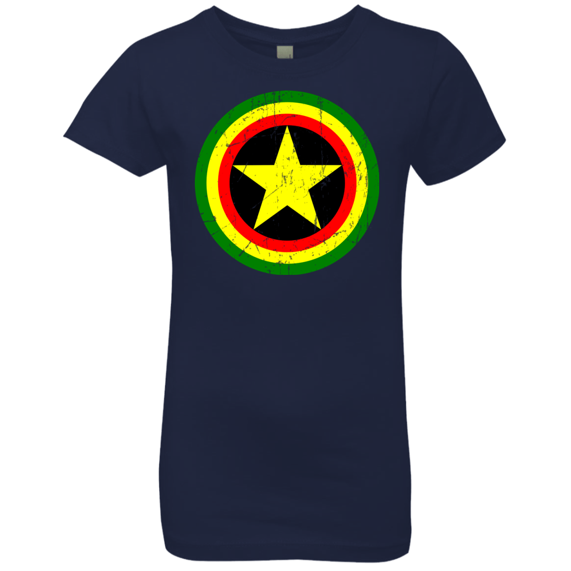 T-Shirts Midnight Navy / YXS Captain Rasta Girls Premium T-Shirt