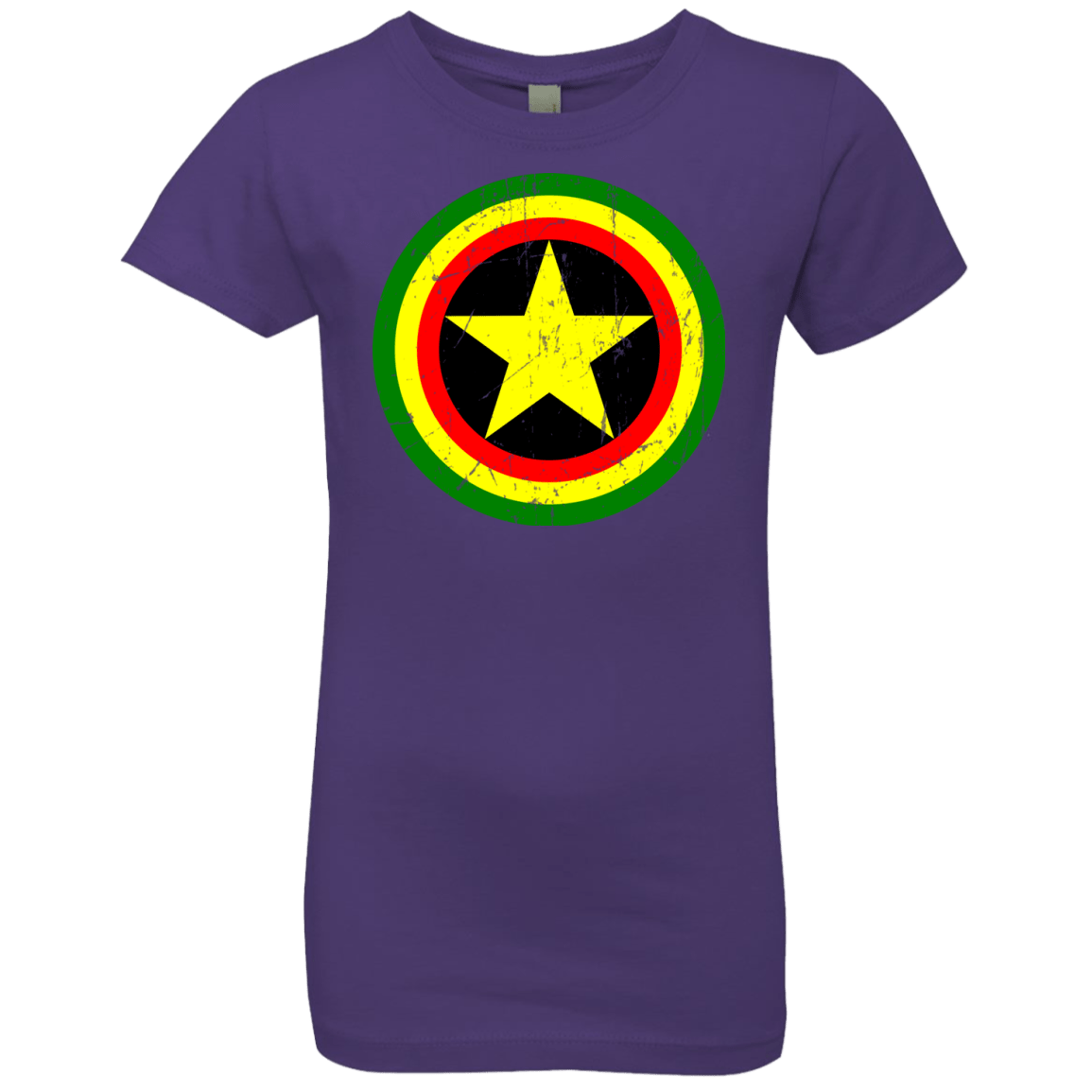 T-Shirts Purple Rush / YXS Captain Rasta Girls Premium T-Shirt