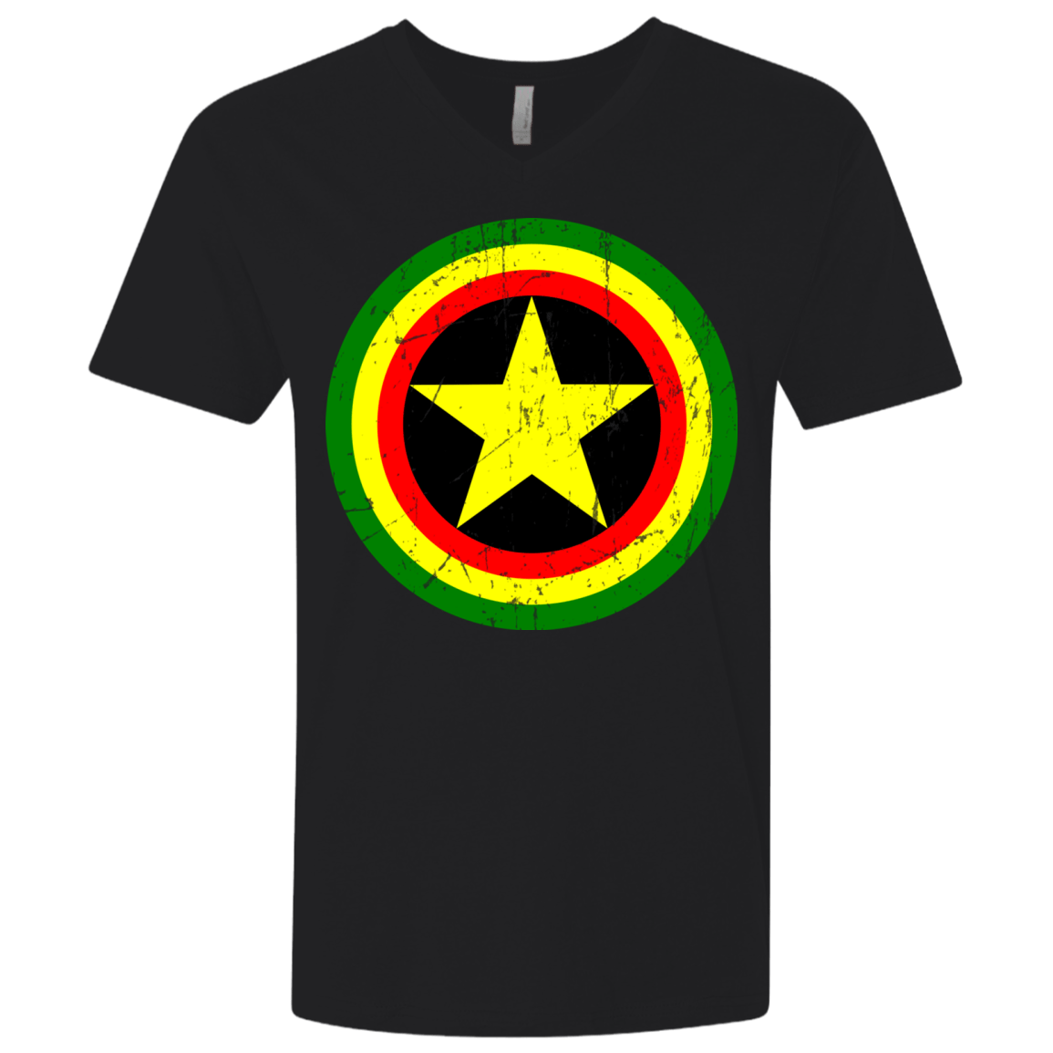 T-Shirts Black / X-Small Captain Rasta Men's Premium V-Neck