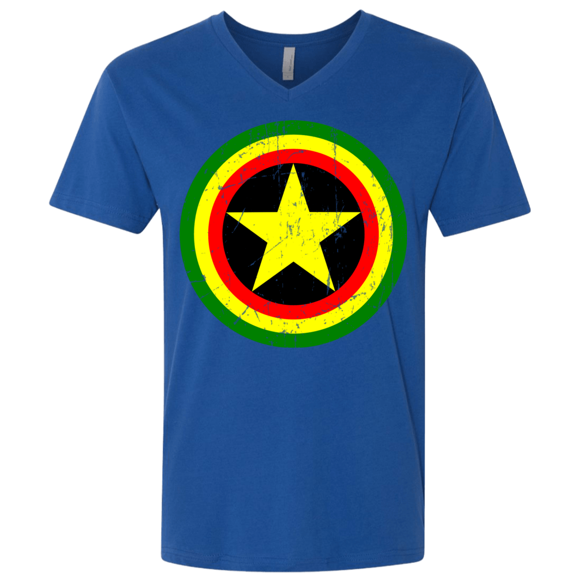 T-Shirts Royal / X-Small Captain Rasta Men's Premium V-Neck