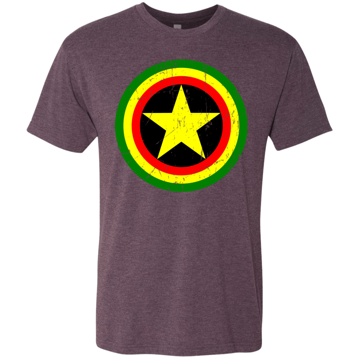 T-Shirts Vintage Purple / Small Captain Rasta Men's Triblend T-Shirt