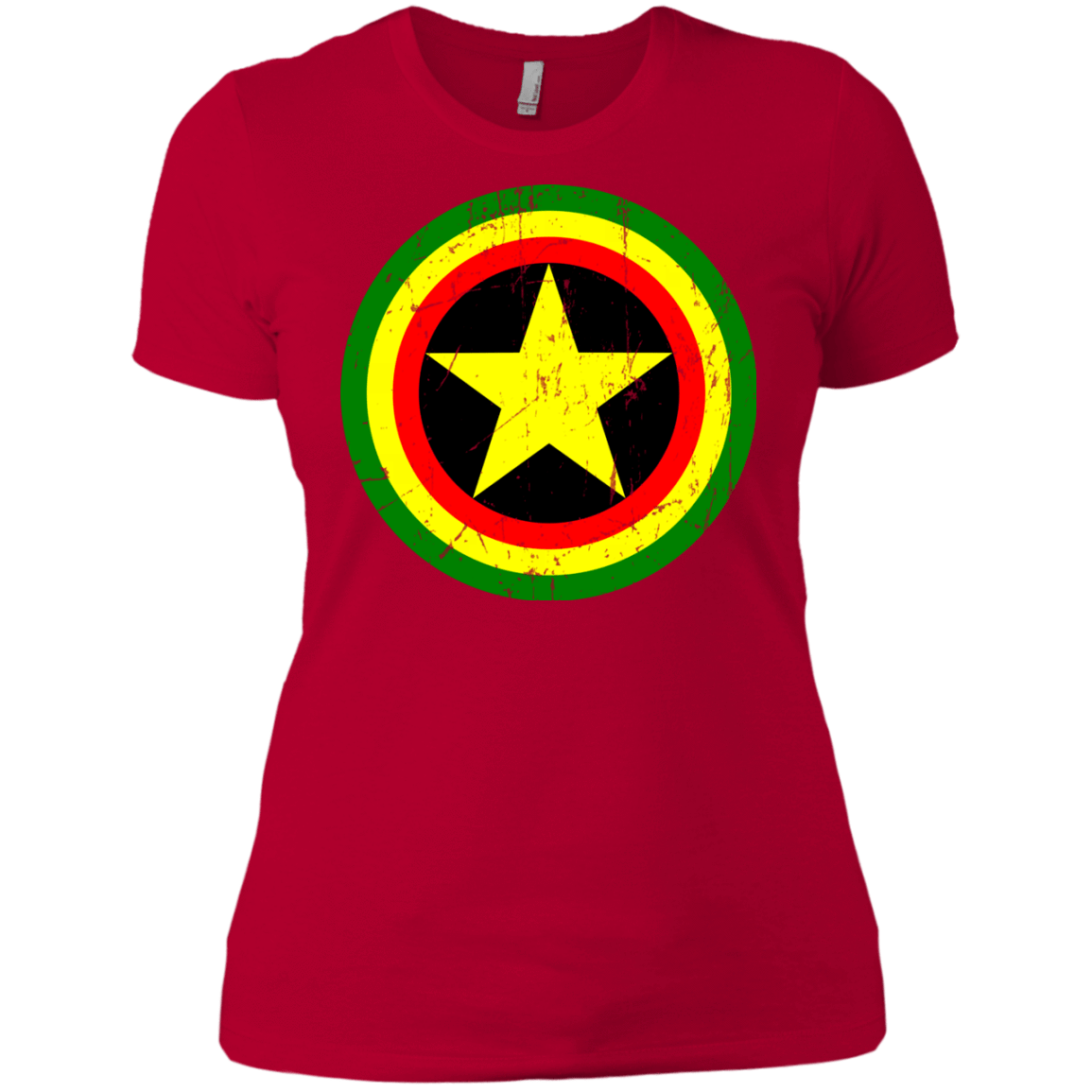 T-Shirts Red / X-Small Captain Rasta Women's Premium T-Shirt
