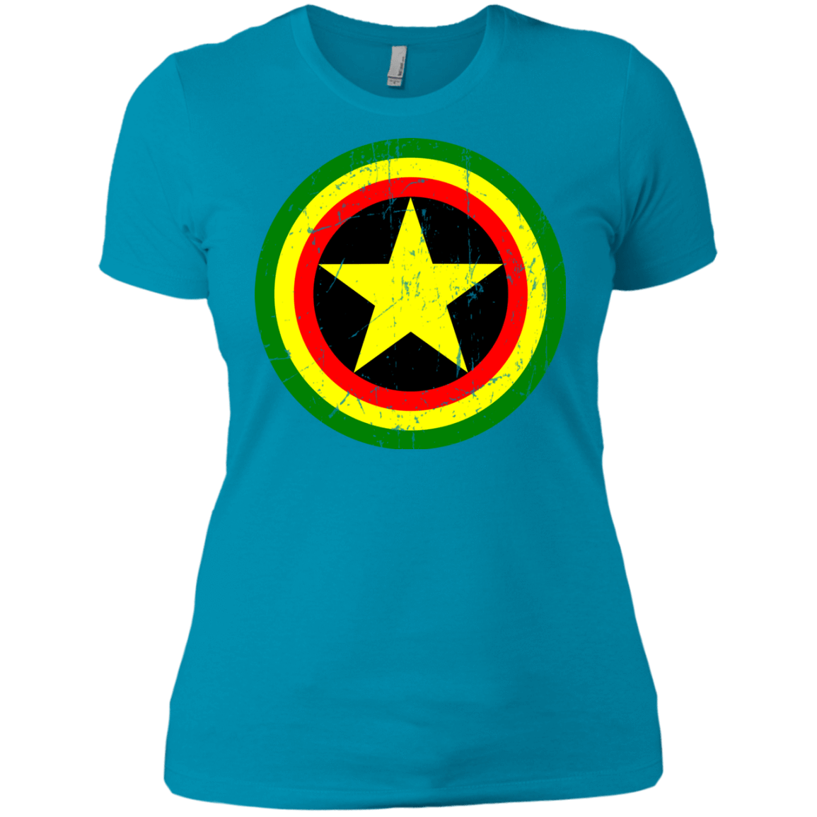T-Shirts Turquoise / X-Small Captain Rasta Women's Premium T-Shirt