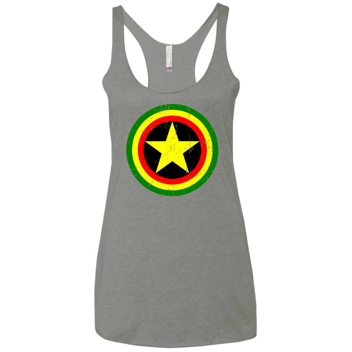 T-Shirts Venetian Grey / X-Small Captain Rasta Women's Triblend Racerback Tank