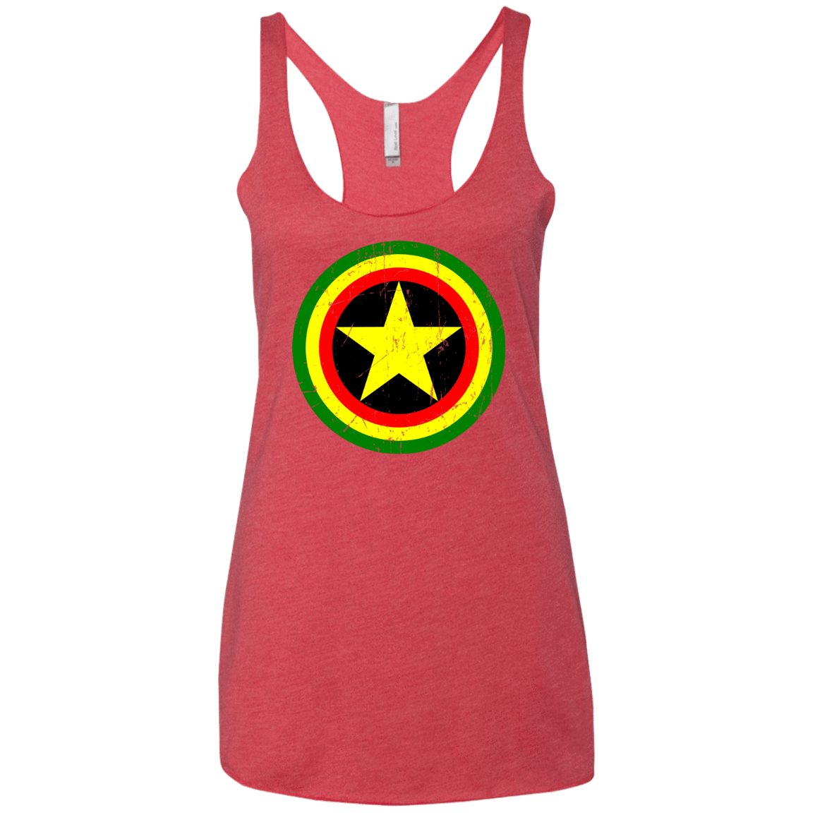 T-Shirts Vintage Red / X-Small Captain Rasta Women's Triblend Racerback Tank