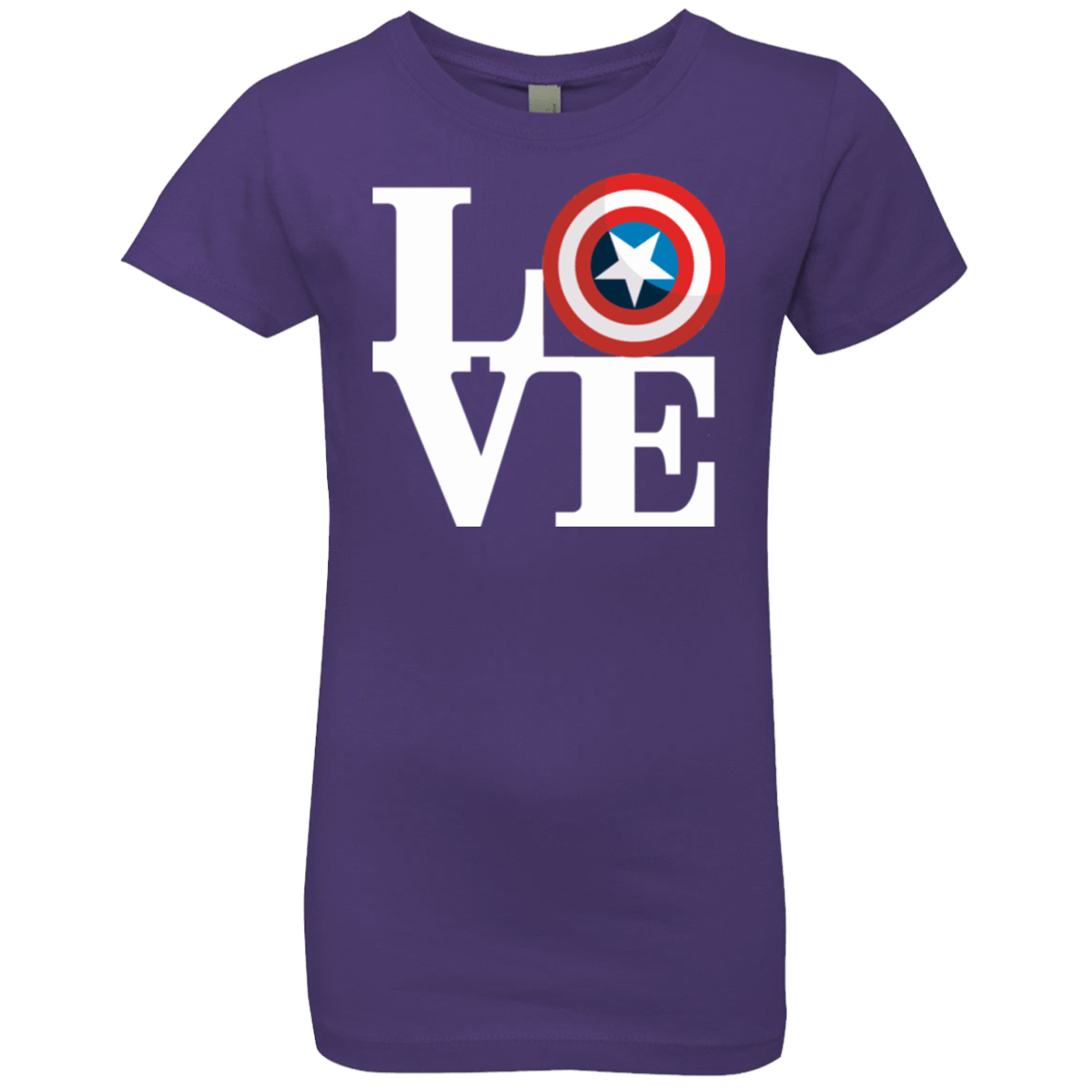 T-Shirts Purple Rush / YXS Captain's Love Girls Premium T-Shirt