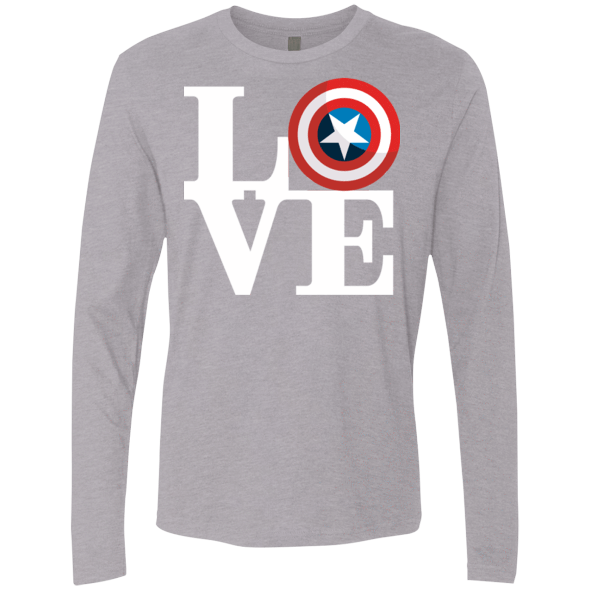 T-Shirts Heather Grey / Small Captain's Love Men's Premium Long Sleeve
