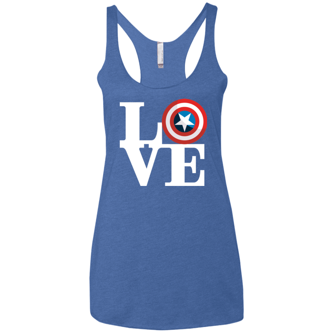 T-Shirts Vintage Royal / X-Small Captain's Love Women's Triblend Racerback Tank