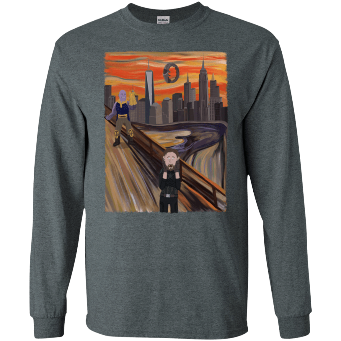 T-Shirts Dark Heather / S Captain Scream Men's Long Sleeve T-Shirt