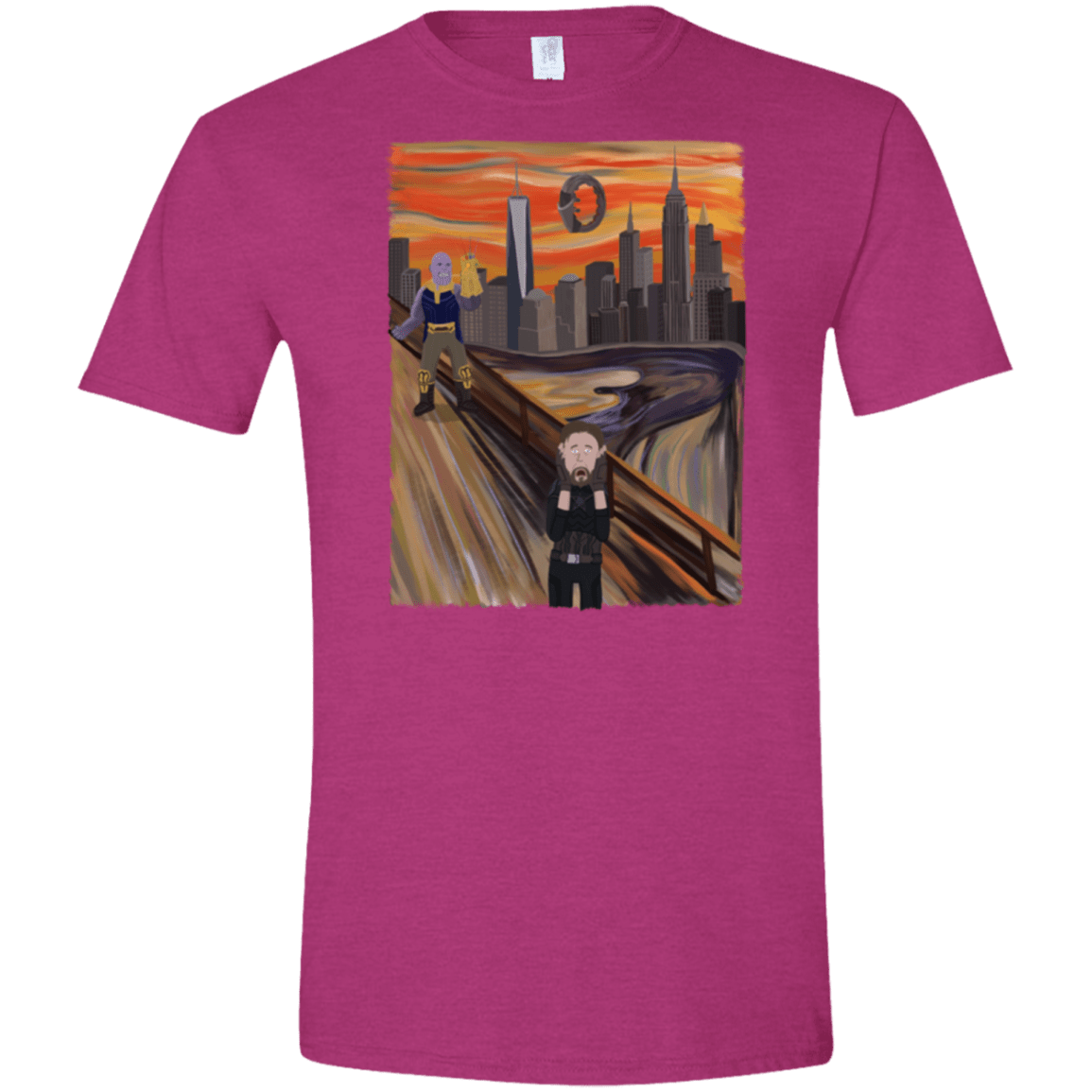 T-Shirts Antique Heliconia / S Captain Scream Men's Semi-Fitted Softstyle