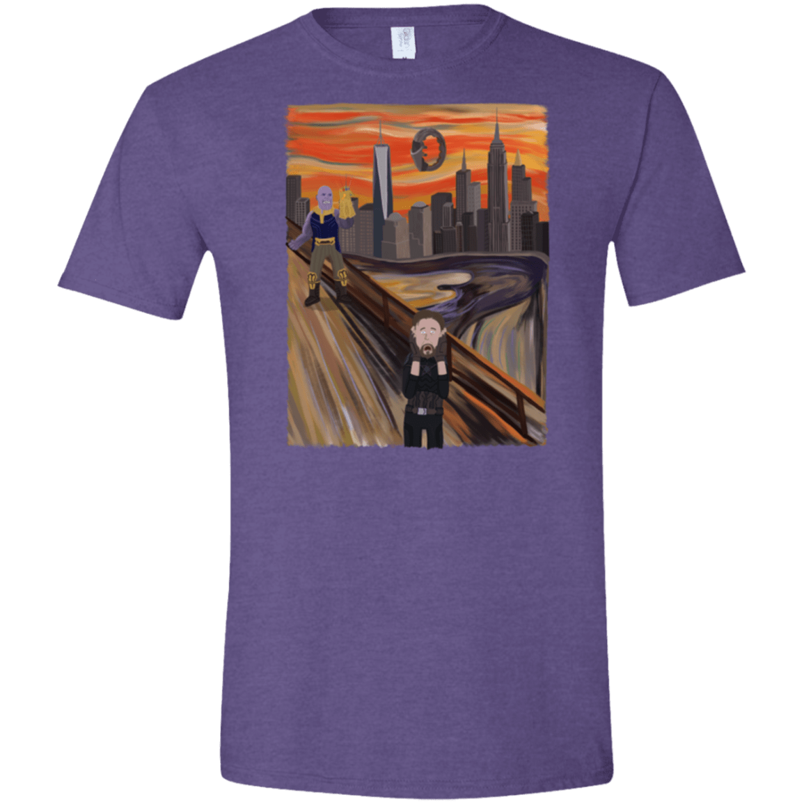 T-Shirts Heather Purple / S Captain Scream Men's Semi-Fitted Softstyle