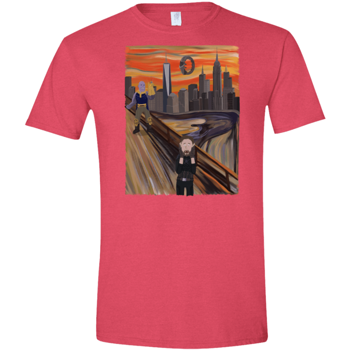 T-Shirts Heather Red / S Captain Scream Men's Semi-Fitted Softstyle