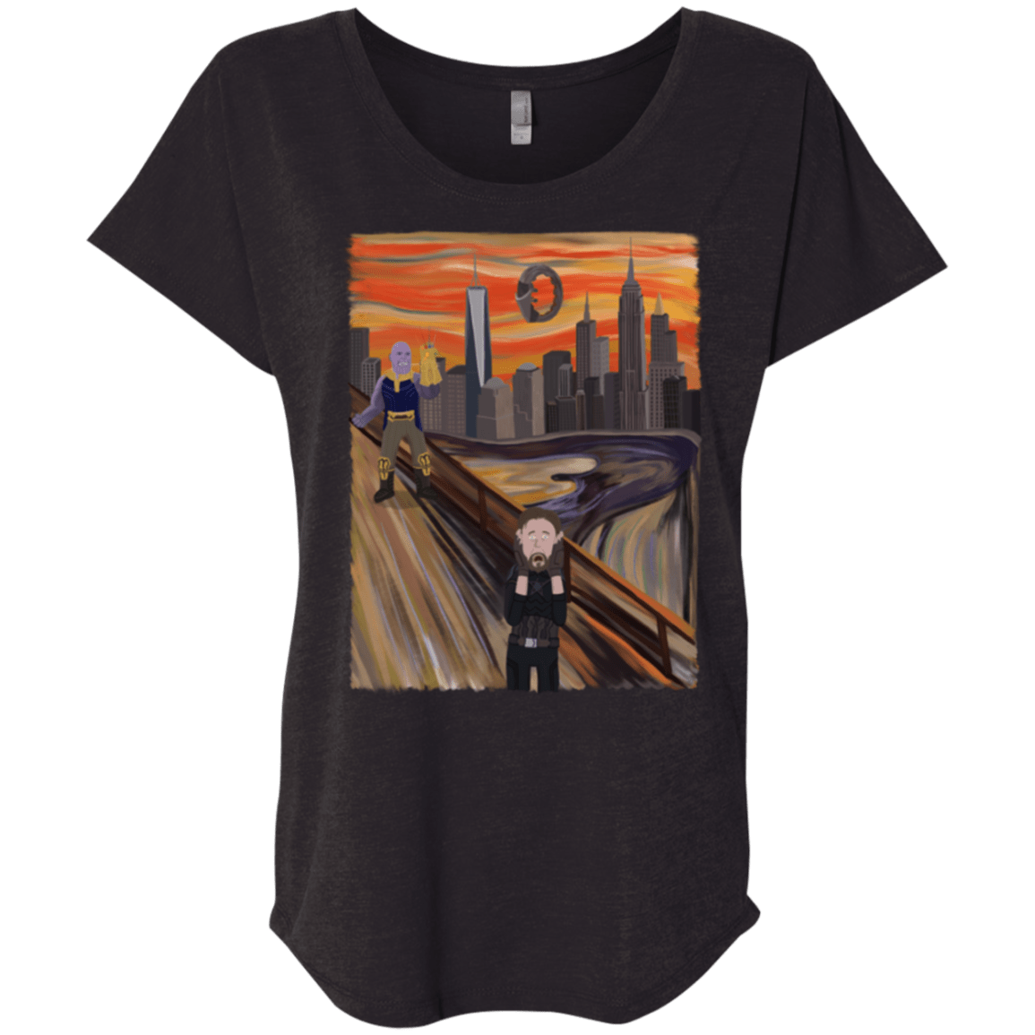 T-Shirts Vintage Black / X-Small Captain Scream Triblend Dolman Sleeve